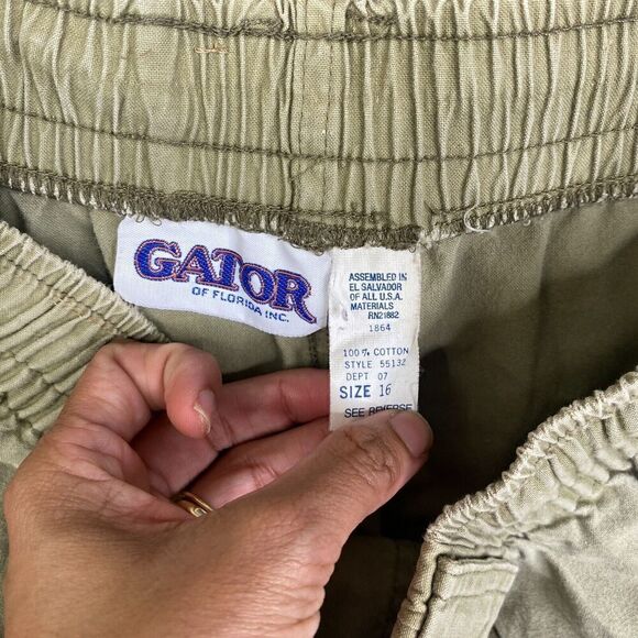 Vintage Ladies Gator of Florida Pleated Pants Size 16 80's 90's - Picture 8 of 11